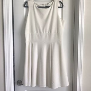 White Textured Dress